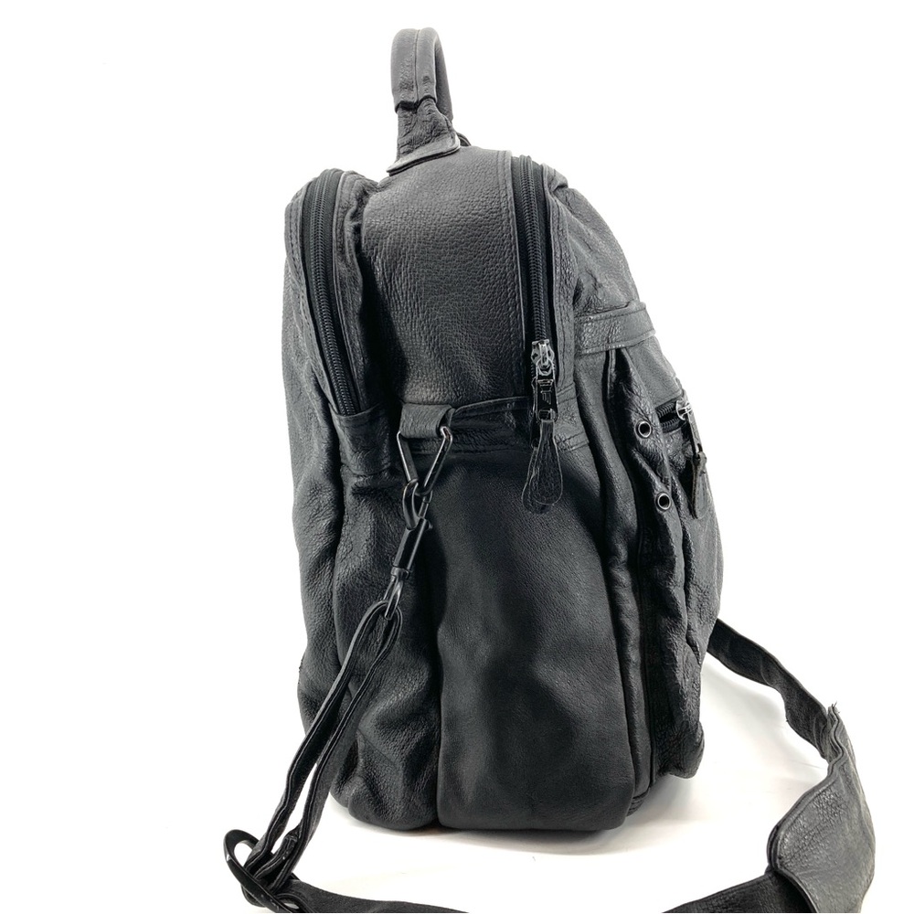 Vintage Scully Black Leather Large Shoulder Bag - Picture 5 of 14